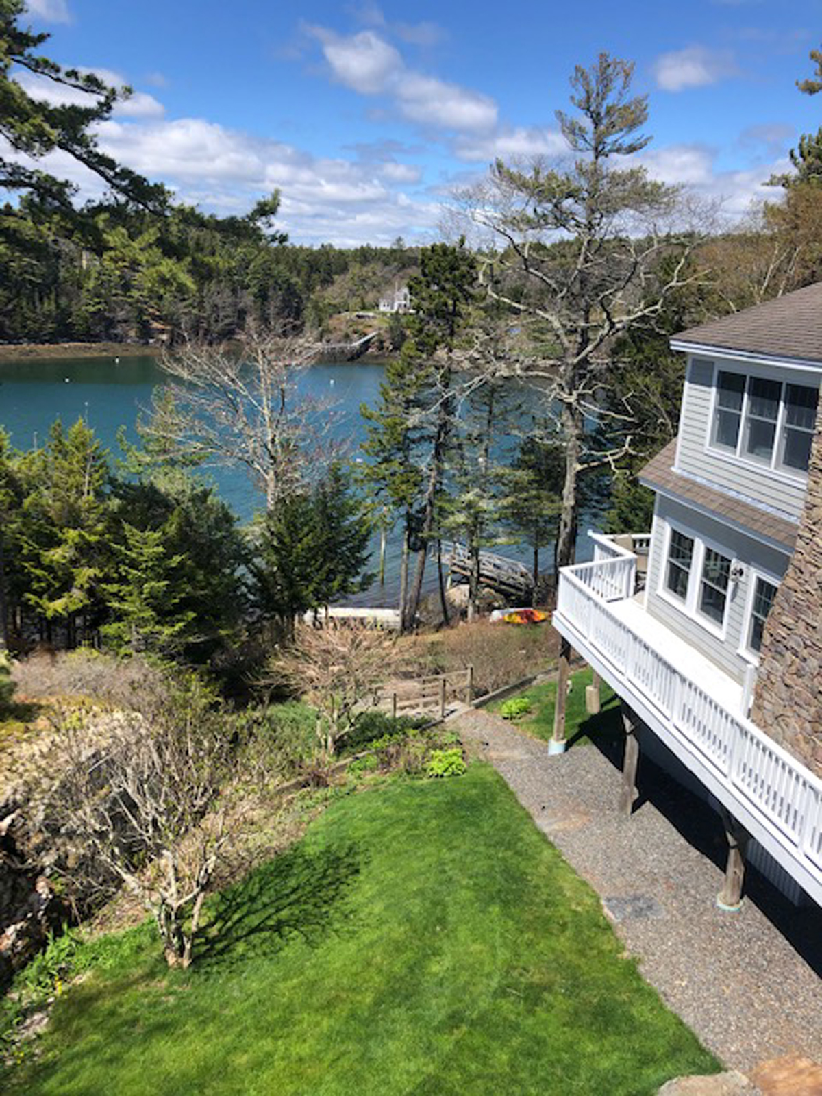 Puffin Perch apartment and home overlooking water view from deck